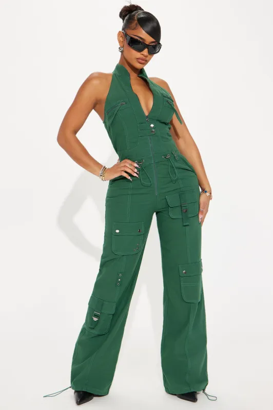 Take The Hint Jumpsuit - Green sold by Fashion Nova