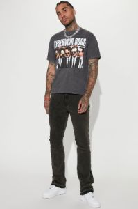 Lovin The Style Stacked Skinny Flare Jeans - Black Wash sold by Fashion Nova