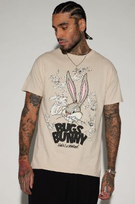 Bugs Bunny Stinker Short Sleeve Tee - Sand sold by Fashion Nova
