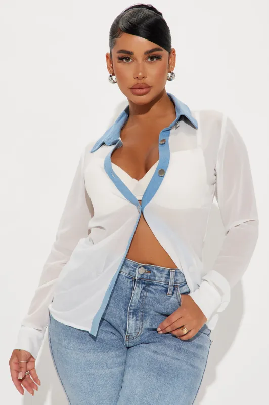 Brooklyn Shirt - Ivory/combo made by Fashion Nova