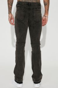 Lovin The Style Stacked Skinny Flare Jeans - Black Wash sold by Fashion Nova