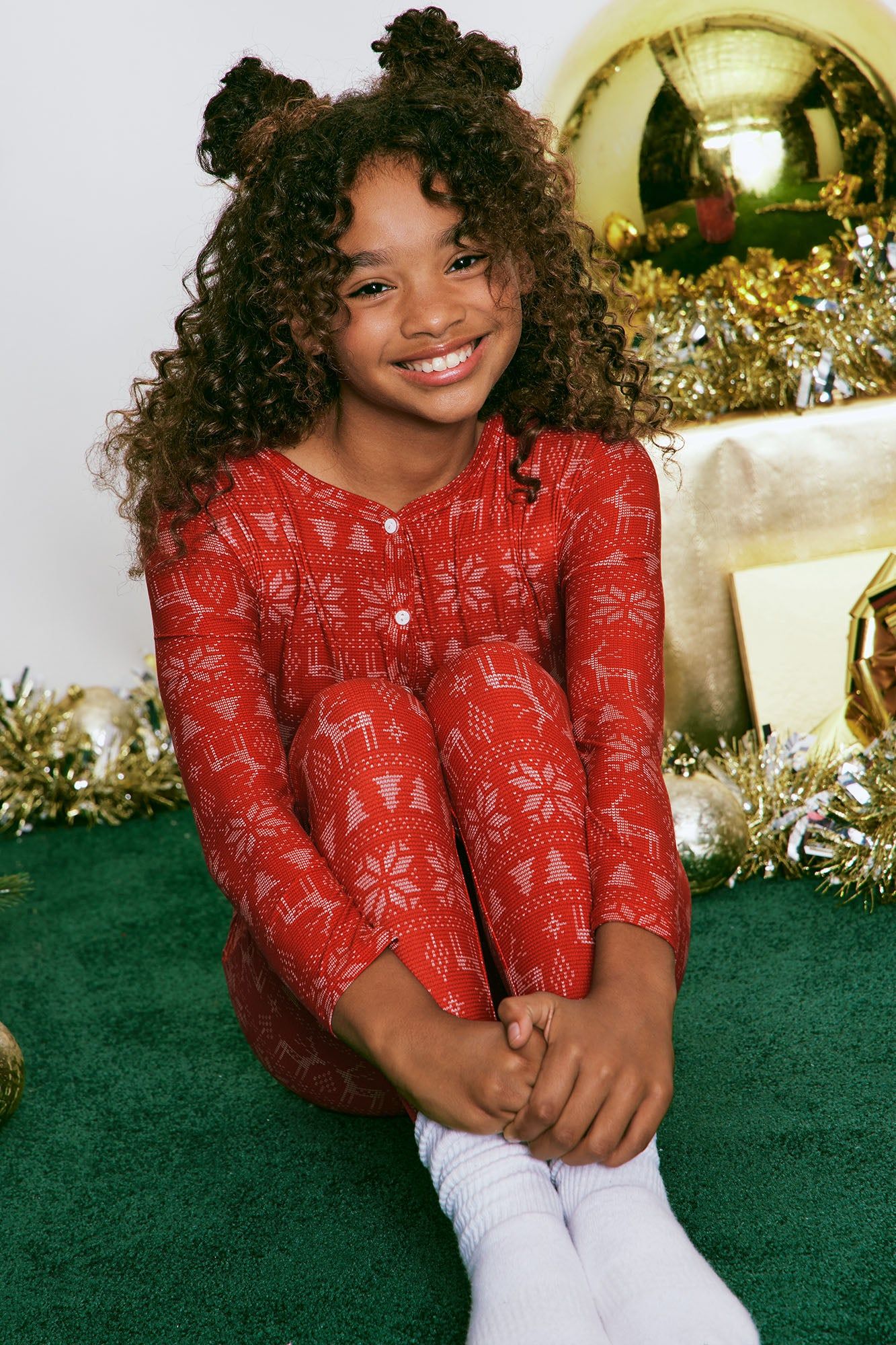 Mini Santa Tell Me Tight Fit Jumpsuit Onesie - Red/White sold by Fashion Nova product image thumbnail 3