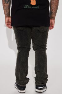 Lovin The Style Stacked Skinny Flare Jeans - Black Wash sold by Fashion Nova