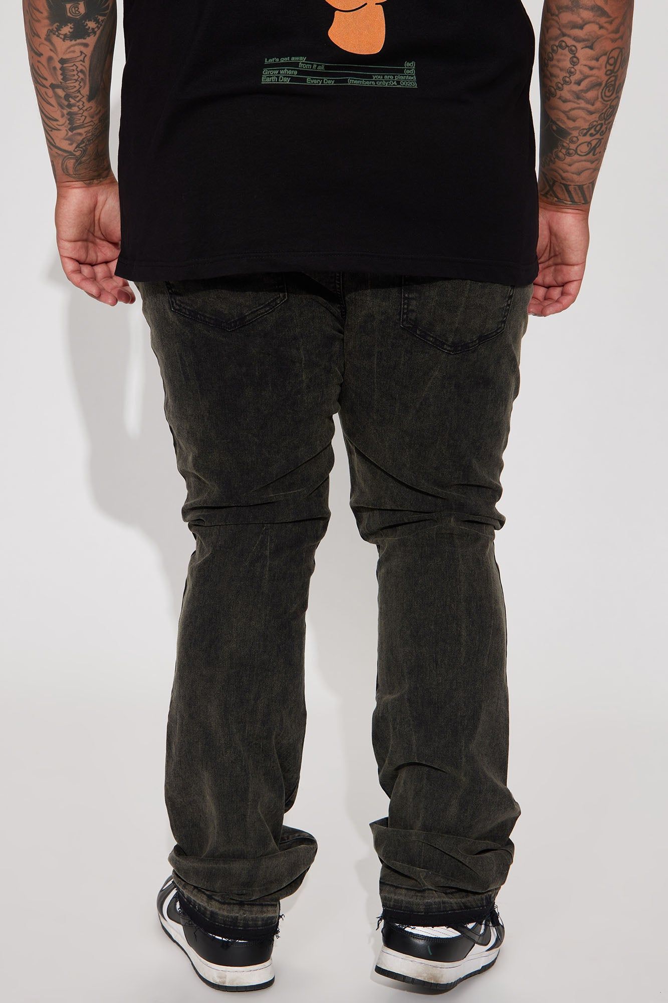 Lovin The Style Stacked Skinny Flare Jeans - Black Wash sold by Fashion Nova product image thumbnail 7