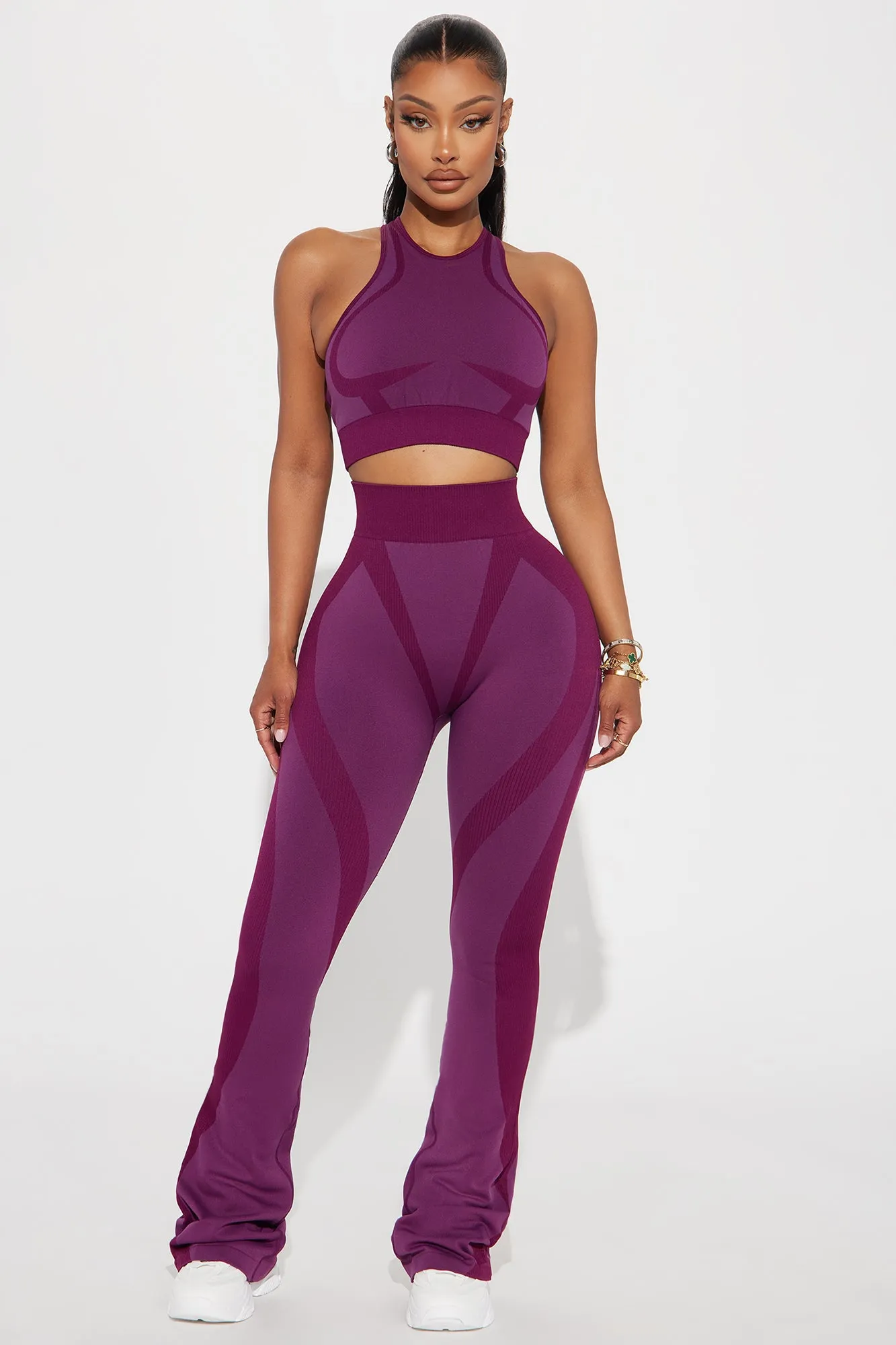 Studio Flex Active Yoga Pant - Plum sold by Fashion Nova product image thumbnail 3