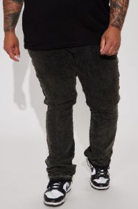 Lovin The Style Stacked Skinny Flare Jeans - Black Wash sold by Fashion Nova