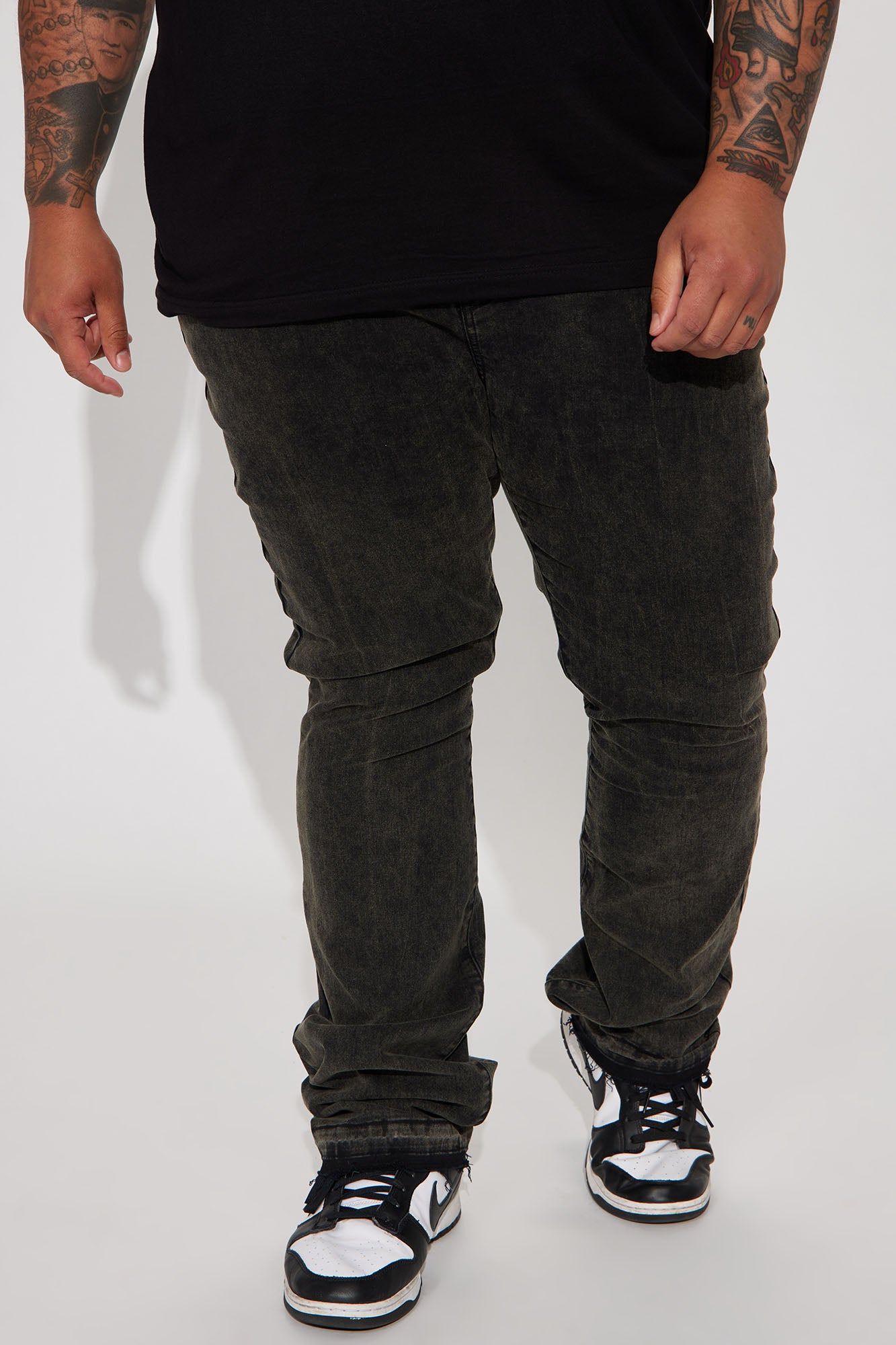 Lovin The Style Stacked Skinny Flare Jeans - Black Wash sold by Fashion Nova product image thumbnail 2