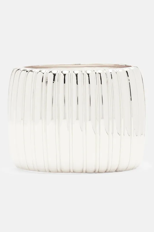 Watch Me Leave Cuff Bracelet - Silver sold by Fashion Nova