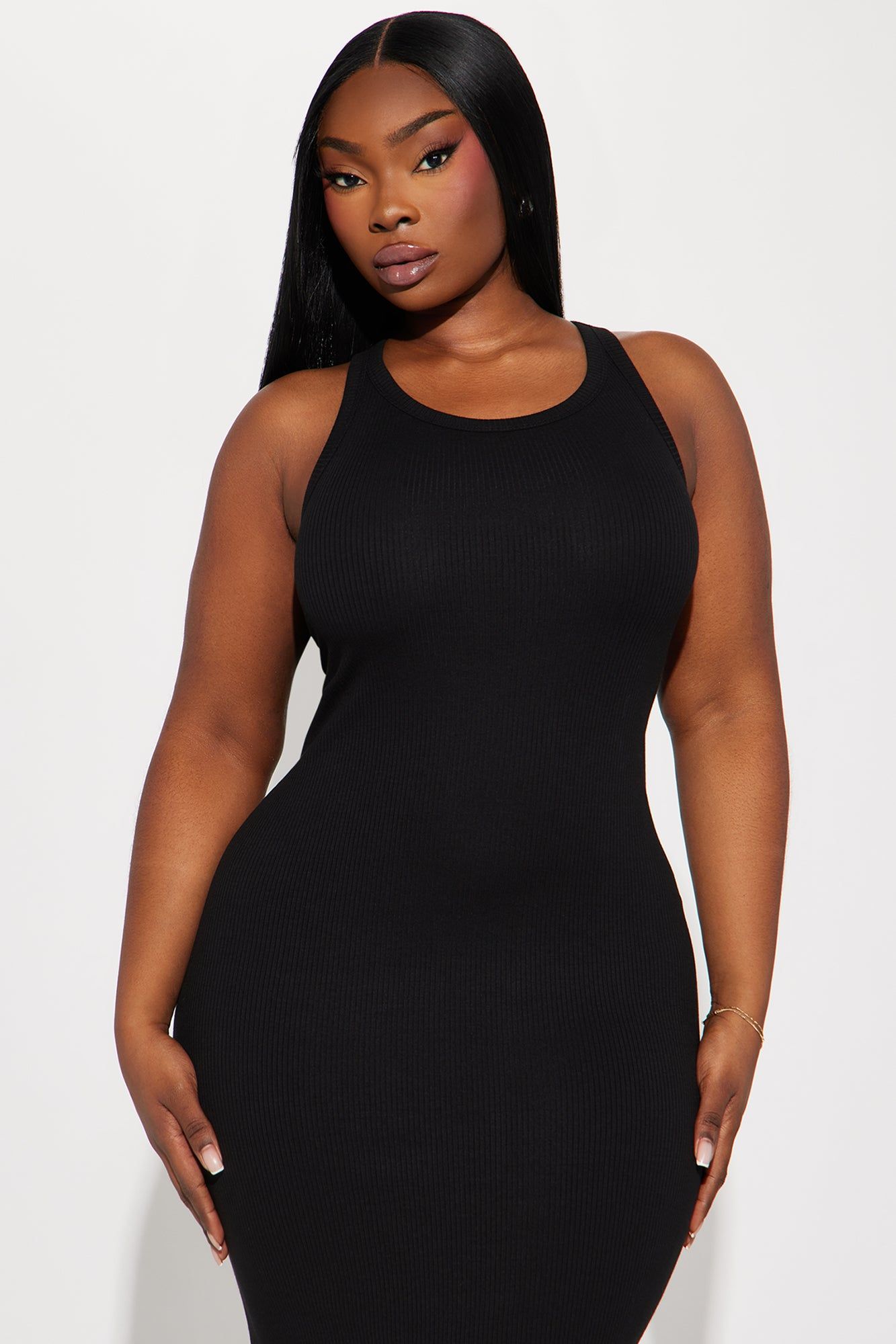 Danielle Ribbed Mini Dress 11- Black sold by Fashion Nova product image thumbnail 2