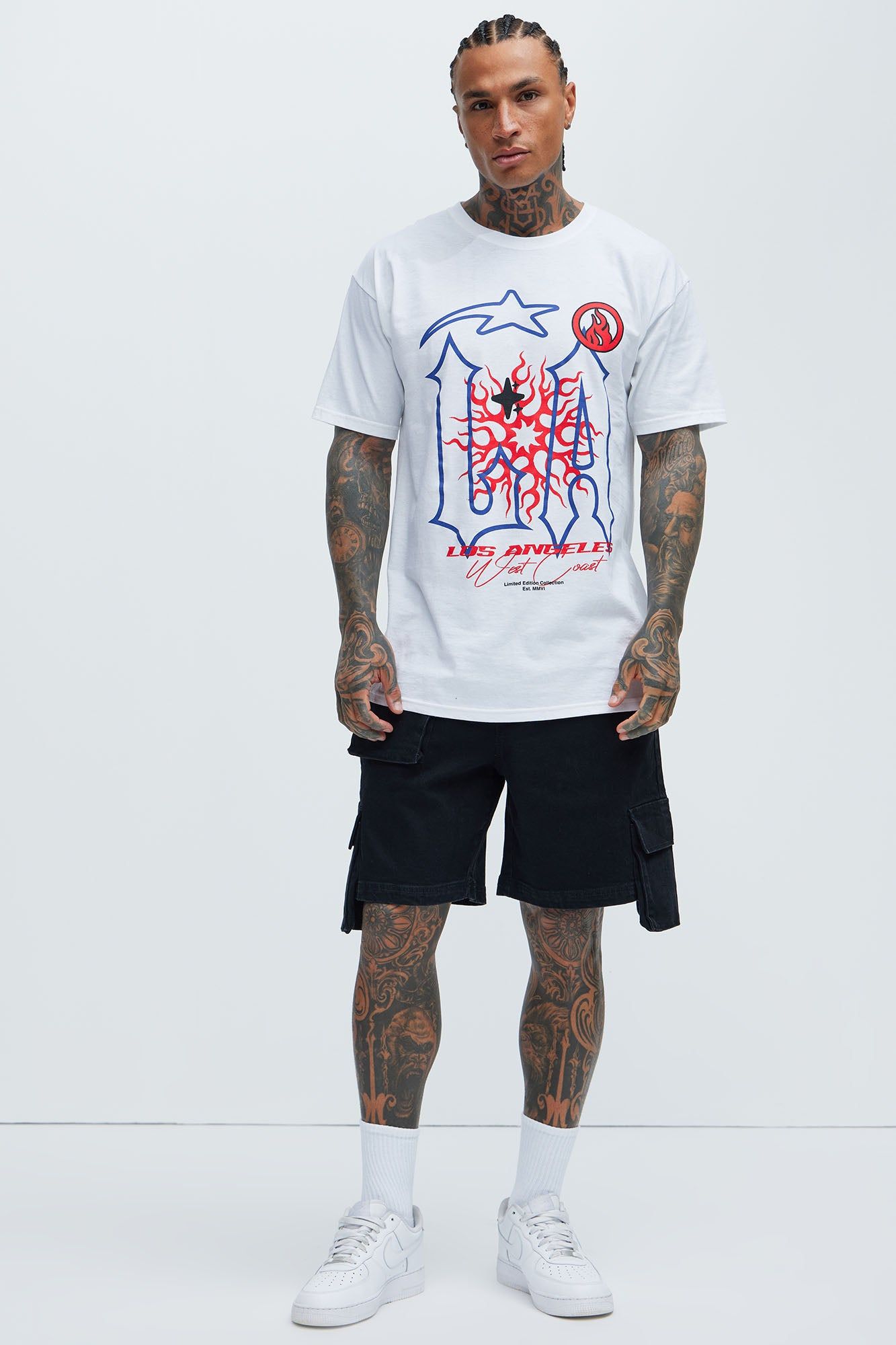 LA West Coast Sun Short Sleeve Tee - White sold by Fashion Nova product image thumbnail 2