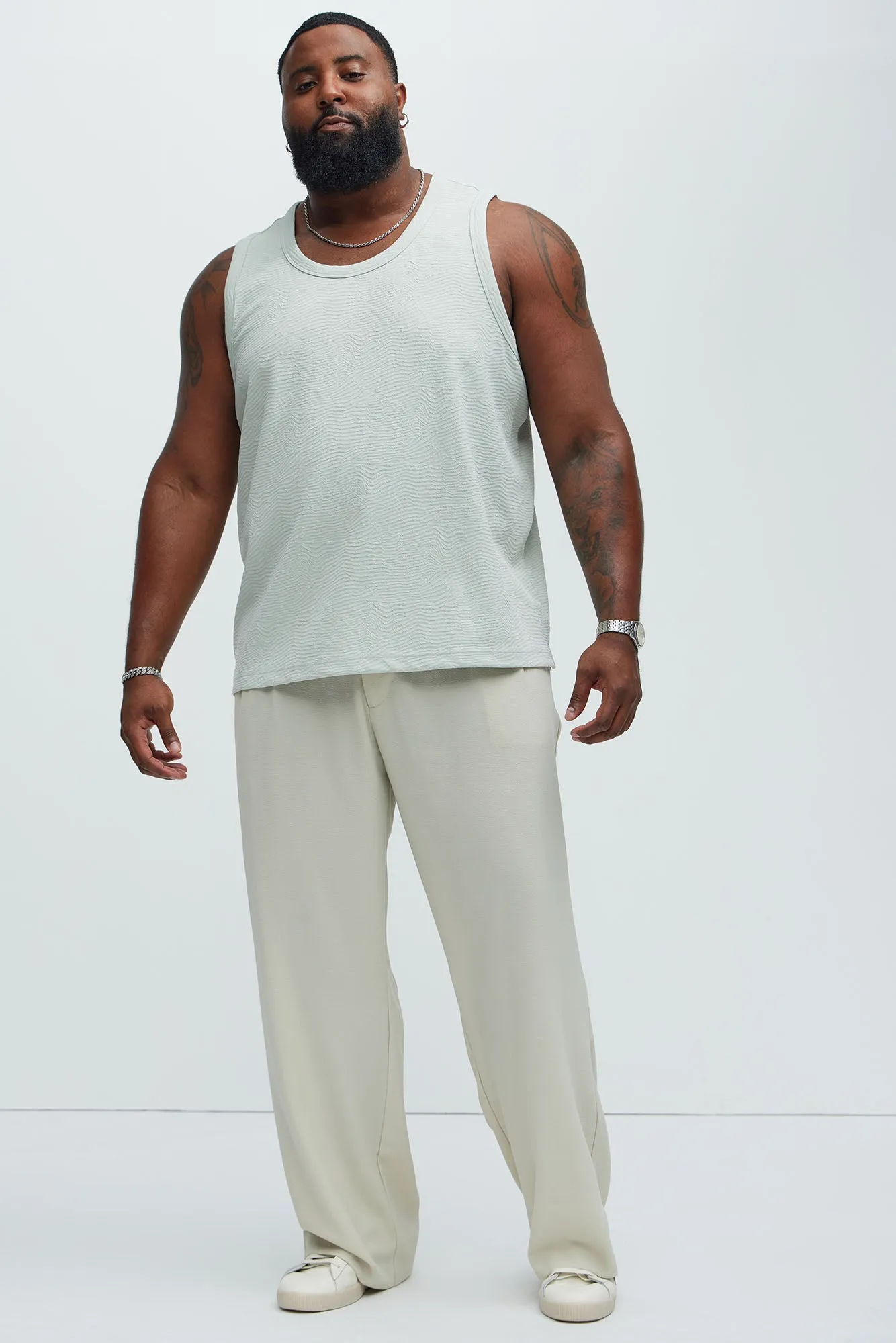 Mika Textured Tank - Sage sold by Fashion Nova product image thumbnail 4