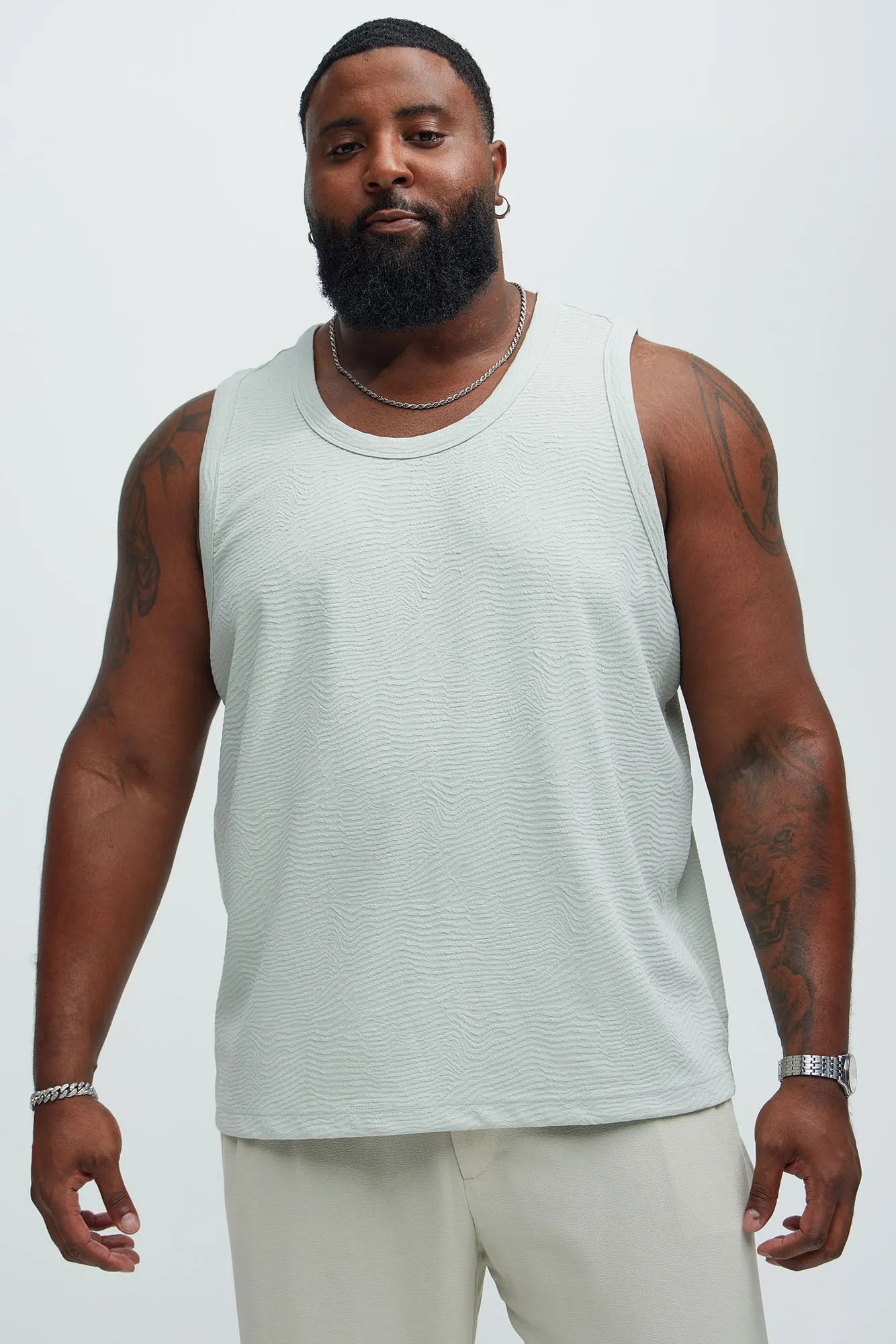 Mika Textured Tank - Sage sold by Fashion Nova product image thumbnail 3