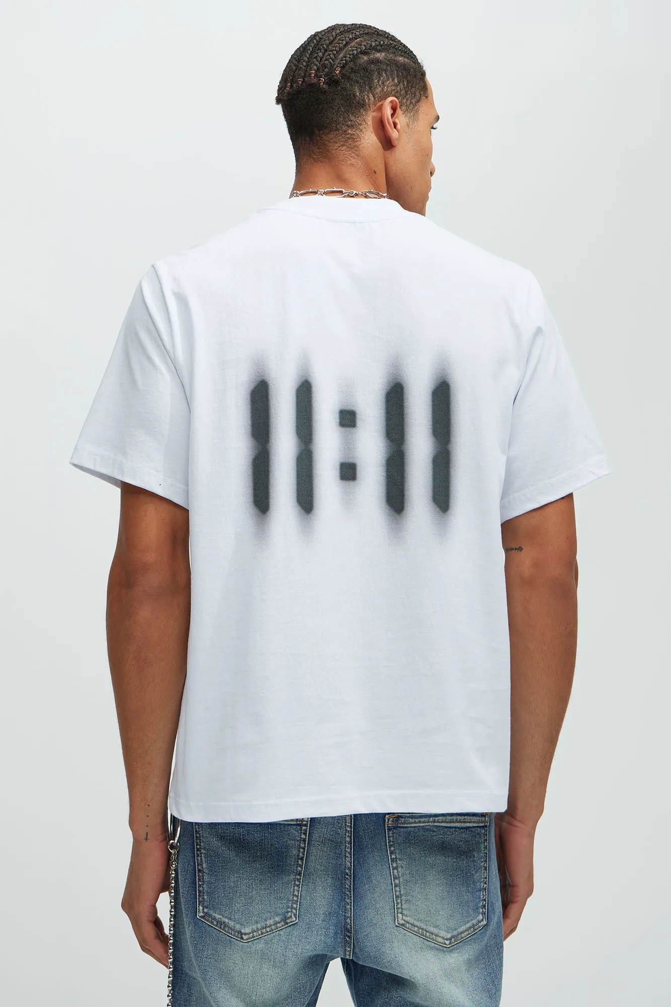 11:11 Tour Short Sleeve Tee - White sold by Fashion Nova product image thumbnail 4