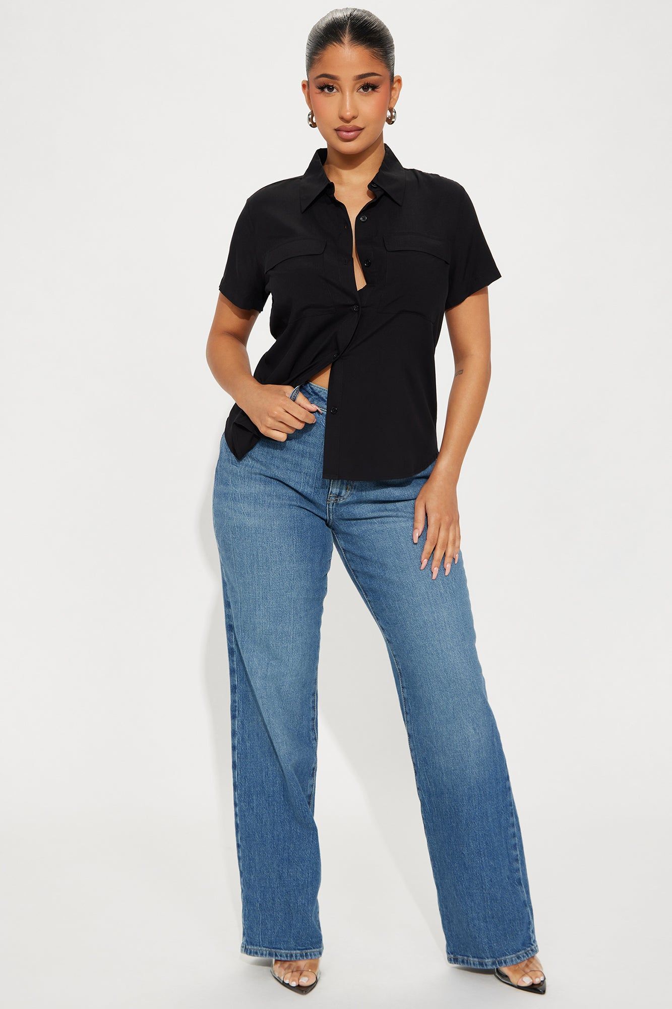 You Better Work II Short Sleeve Shirt - Black sold by Fashion Nova product image thumbnail 2