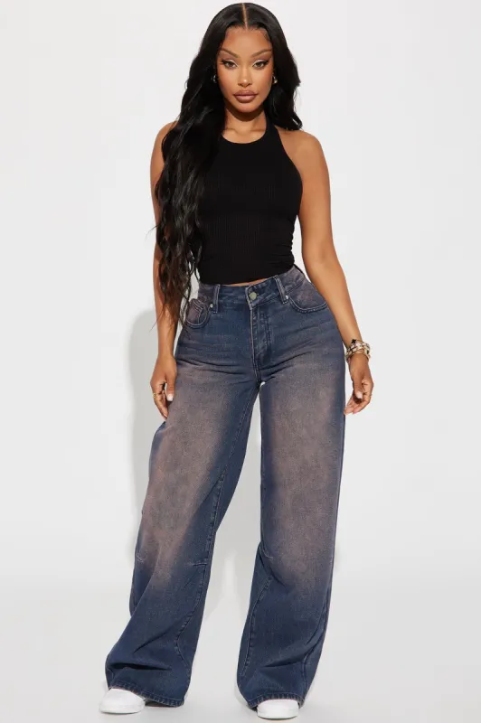 Someone's Delight Baggy Jeans - Purple sold by Fashion Nova