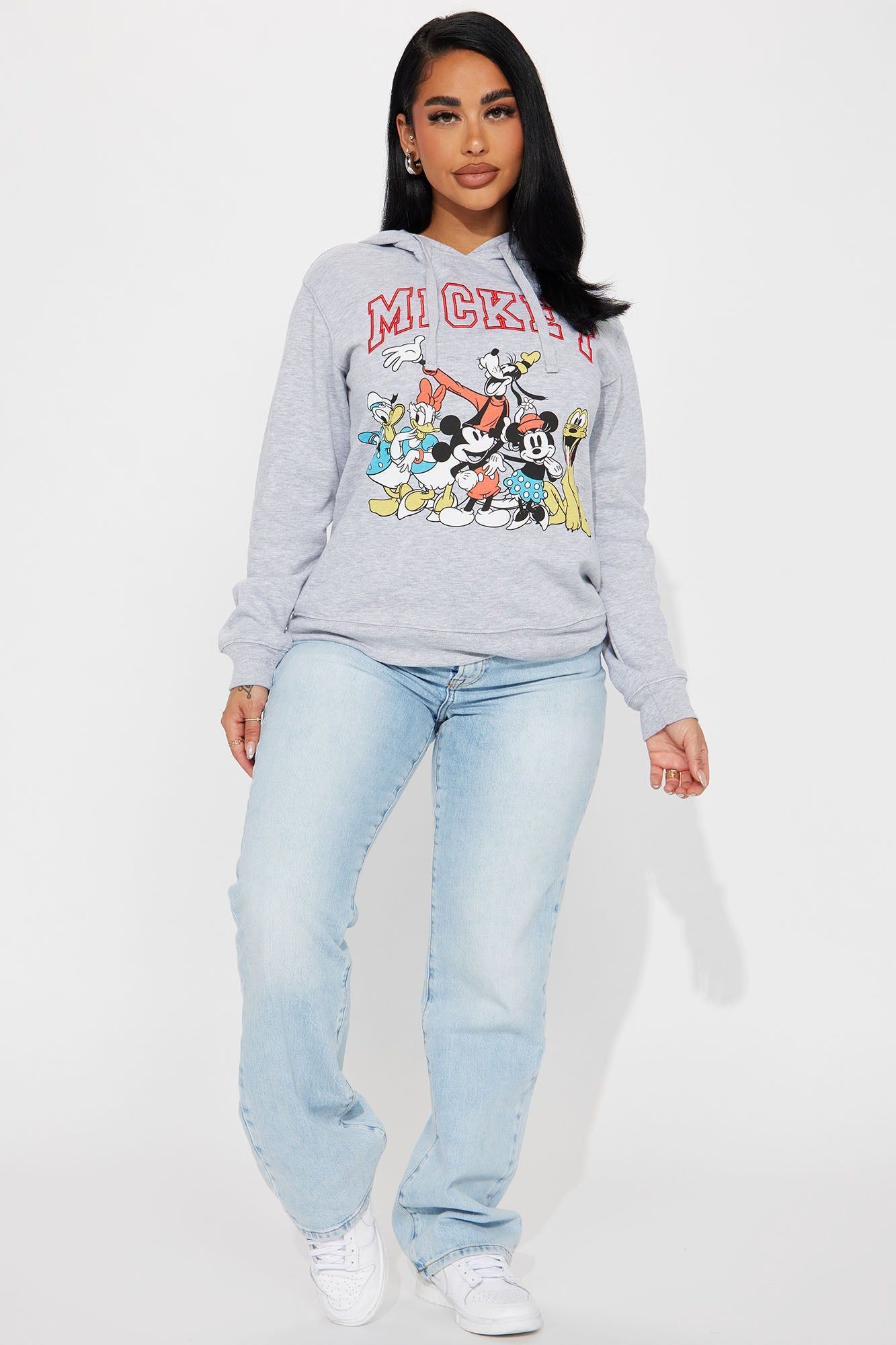 Mickey And The Gang Graphic Hoodie - Heather Grey sold by Fashion Nova product image thumbnail 2