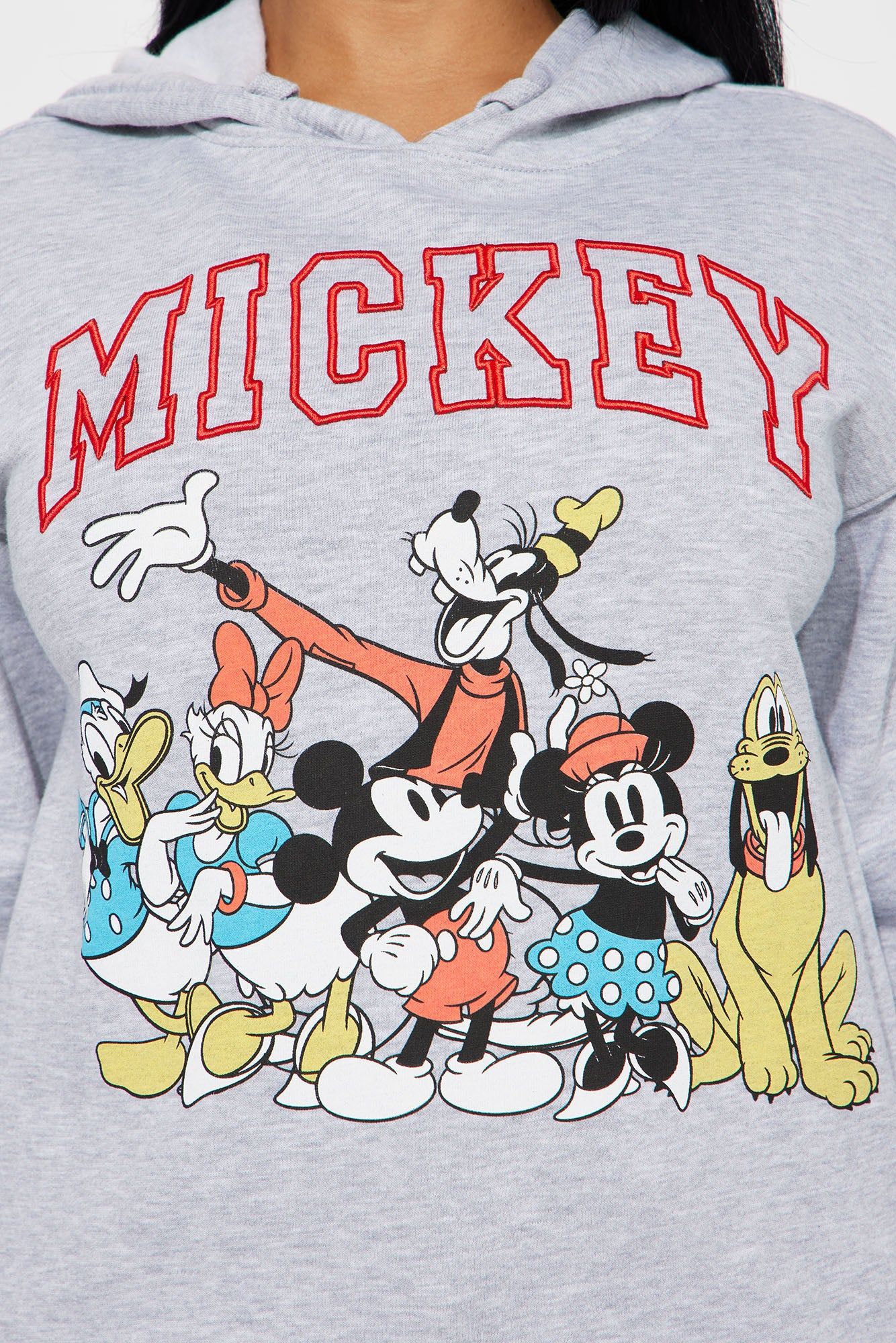 Mickey And The Gang Graphic Hoodie - Heather Grey sold by Fashion Nova product image thumbnail 3