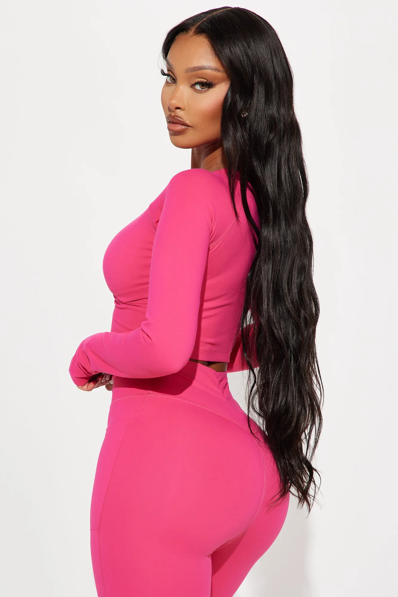 Deep Bend Super Soft Active Top - Fuchsia sold by Fashion Nova product image thumbnail 3