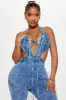 Trips To Nashville Denim Jumpsuit - Medium Wash sold by Fashion Nova