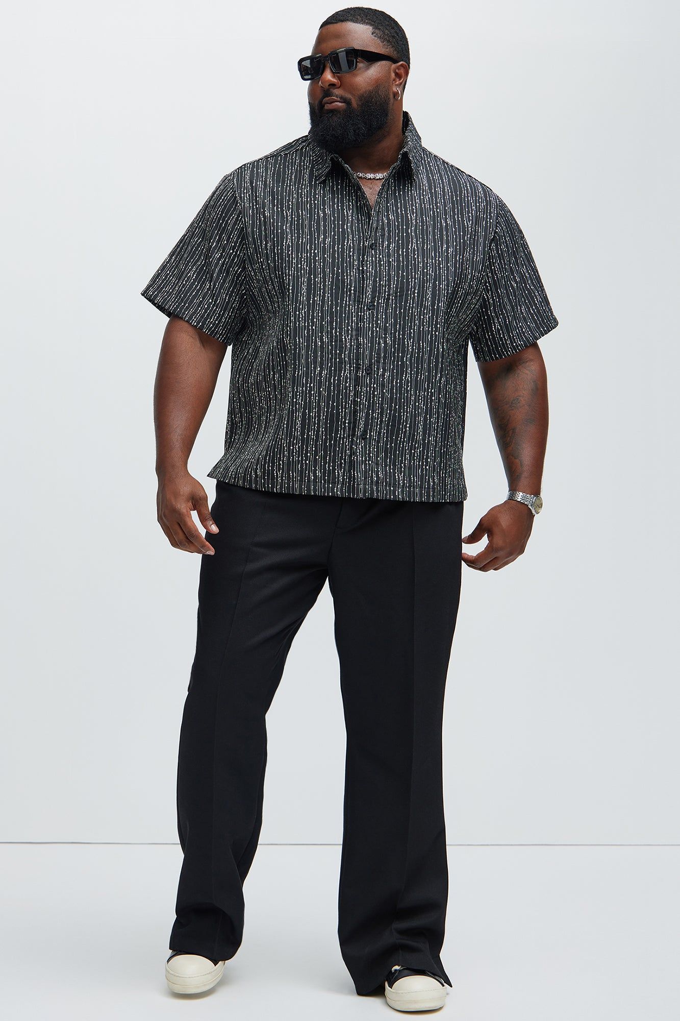 Dunlap Jacquard Shirt - Black sold by Fashion Nova product image thumbnail 5