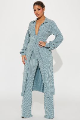 Long Day Ribbed Pant Set - Sage sold by Fashion Nova