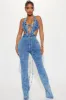 Trips To Nashville Denim Jumpsuit - Medium Wash sold by Fashion Nova