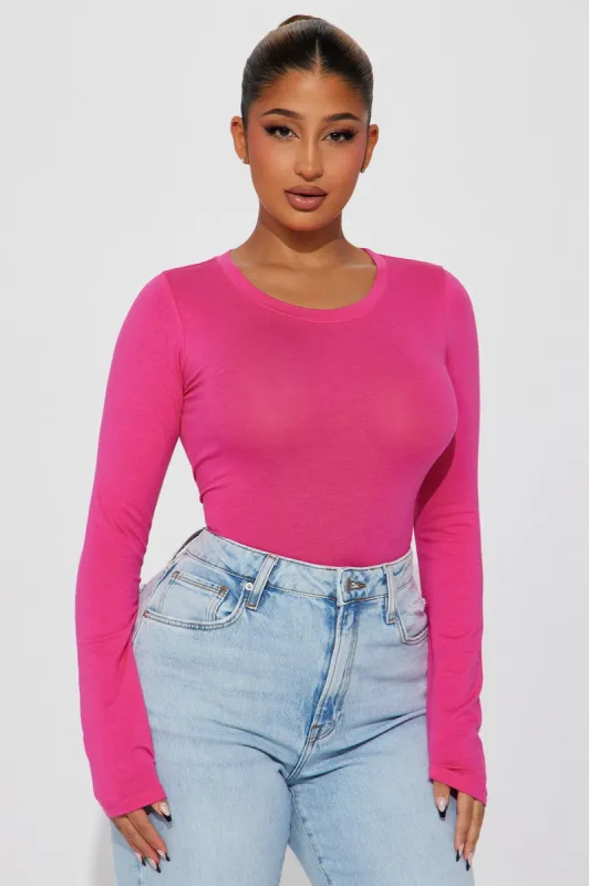 Julia Long Sleeve Top - Berries sold by Fashion Nova