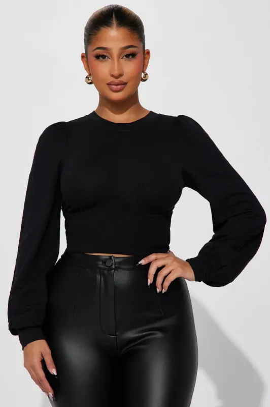 Yasmine Top - Black sold by Fashion Nova