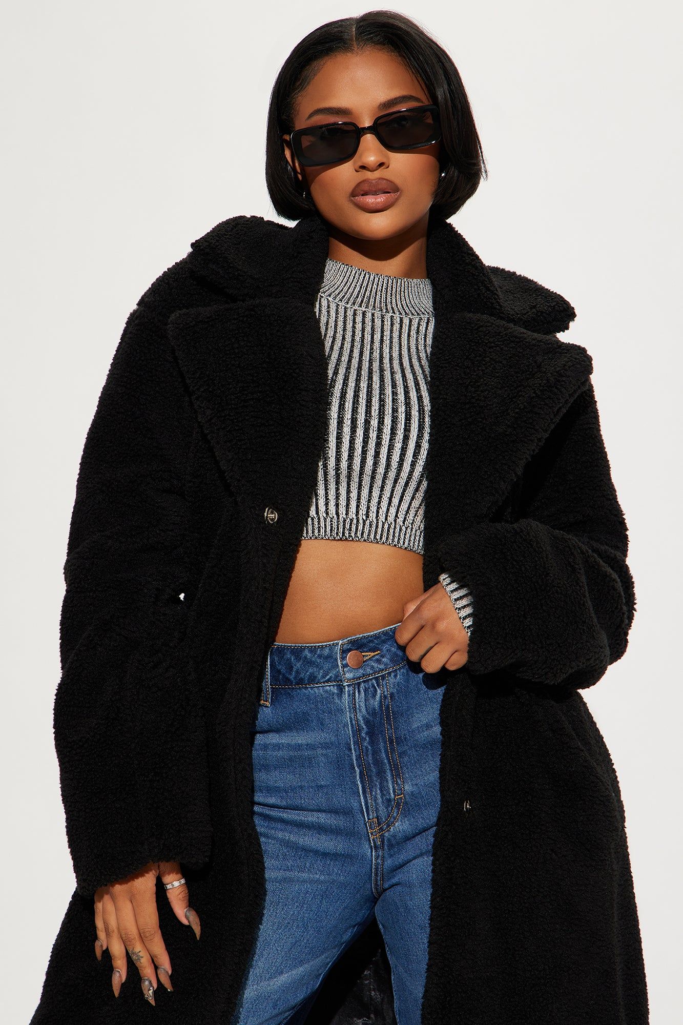 Out Of Sight Coat - Black sold by Fashion Nova product image thumbnail 2