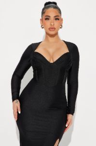 Royalty Maxi Dress - Black sold by Fashion Nova
