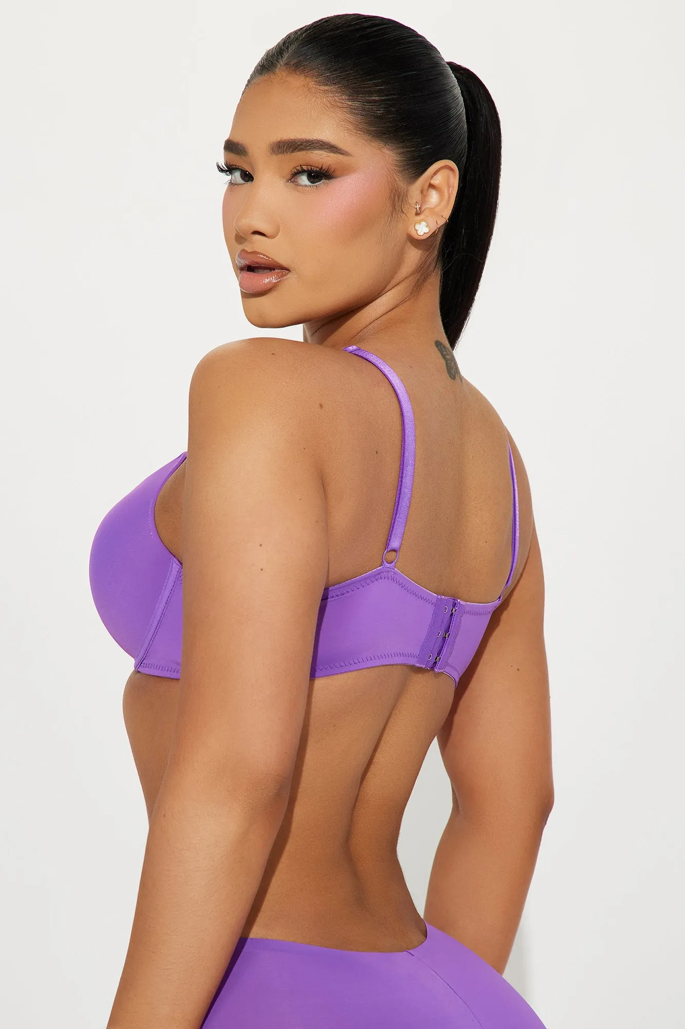 Full Heart Push Up Microfiber Bra - Purple sold by Fashion Nova product image thumbnail 3