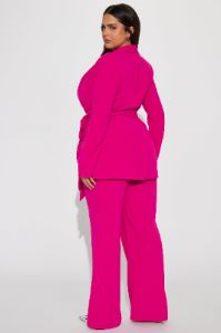 CEO Vibes Blazer Set - Pink sold by Fashion Nova