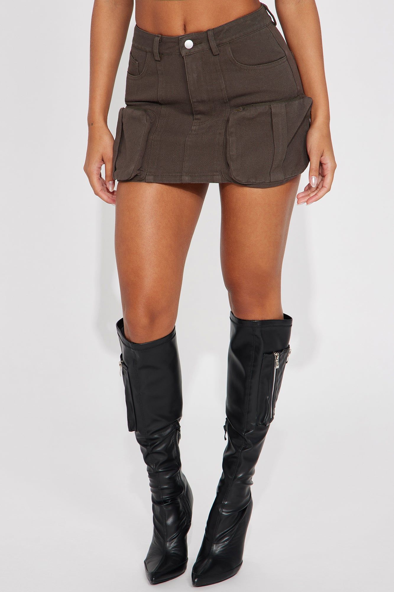 It's All Mine Cargo Skirt - Charcoal sold by Fashion Nova product image thumbnail 2