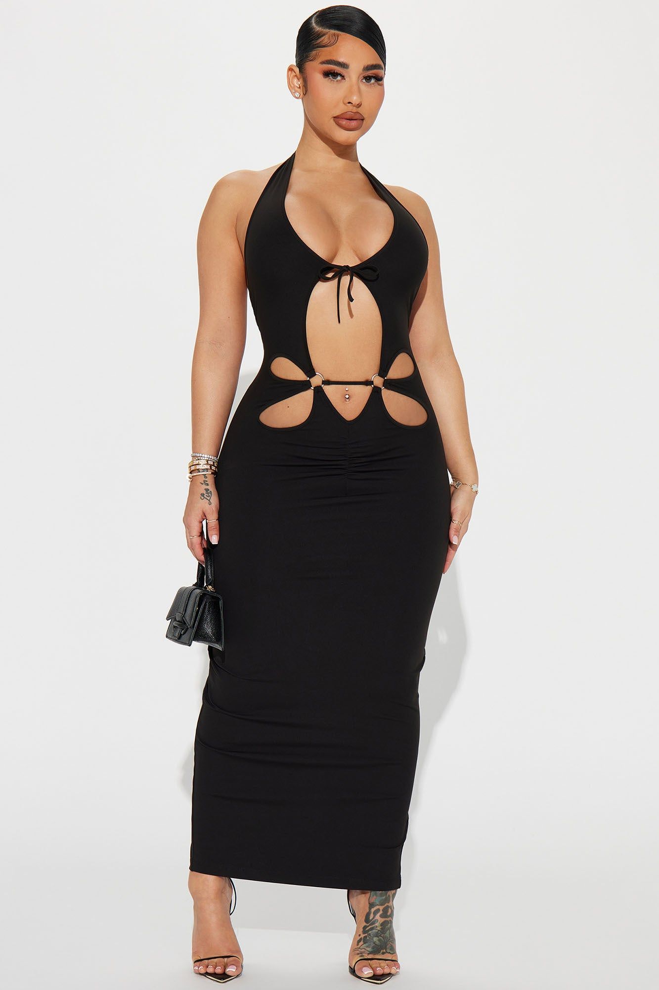 Ibiza Summer Maxi Dress - Black sold by Fashion Nova