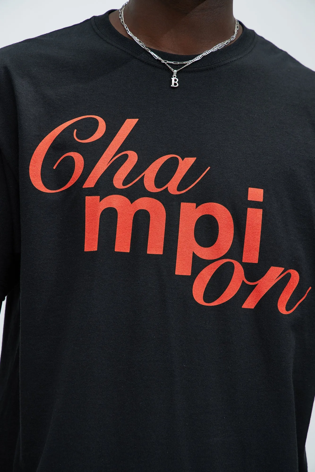 Champion Short Sleeve Tee - Black sold by Fashion Nova product image thumbnail 2