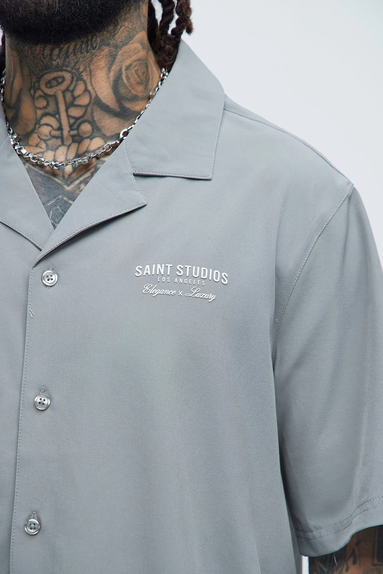 Saints Graphic Shirt - Grey sold by Fashion Nova product image thumbnail 3