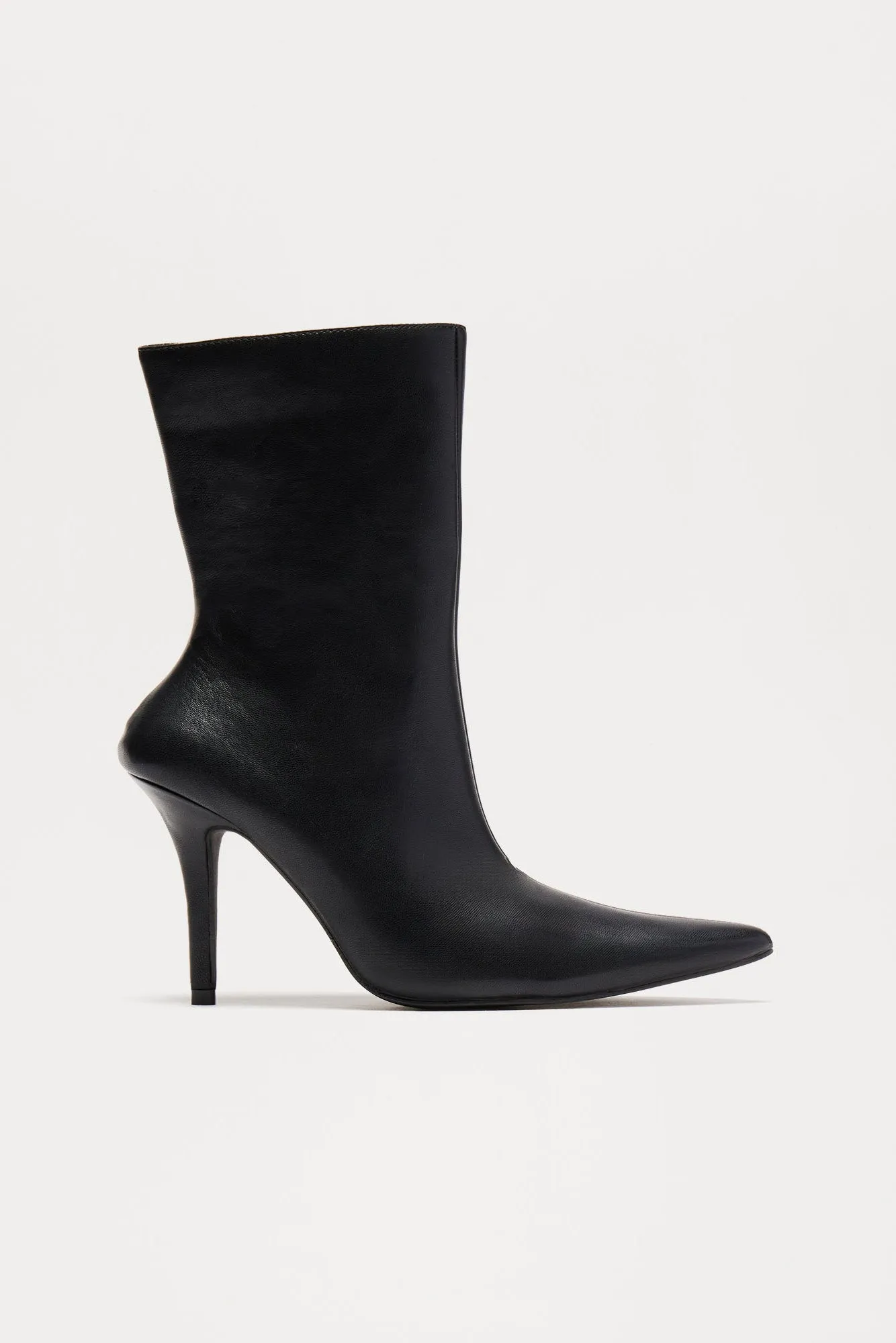 Angelina Heeled Booties - Black sold by Fashion Nova