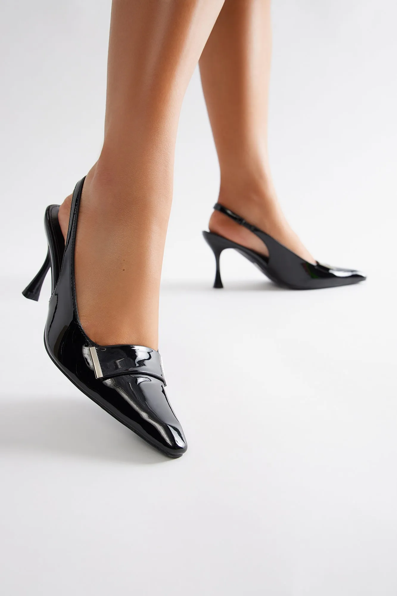 Annette Kitten Heel Pumps - Black sold by Fashion Nova product image thumbnail 2