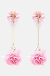 Time To Blossom Earrings - Pink sold by Fashion Nova