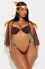Dawn To Dusk Dancer 6 Piece Costume Set - Brown sold by Fashion Nova