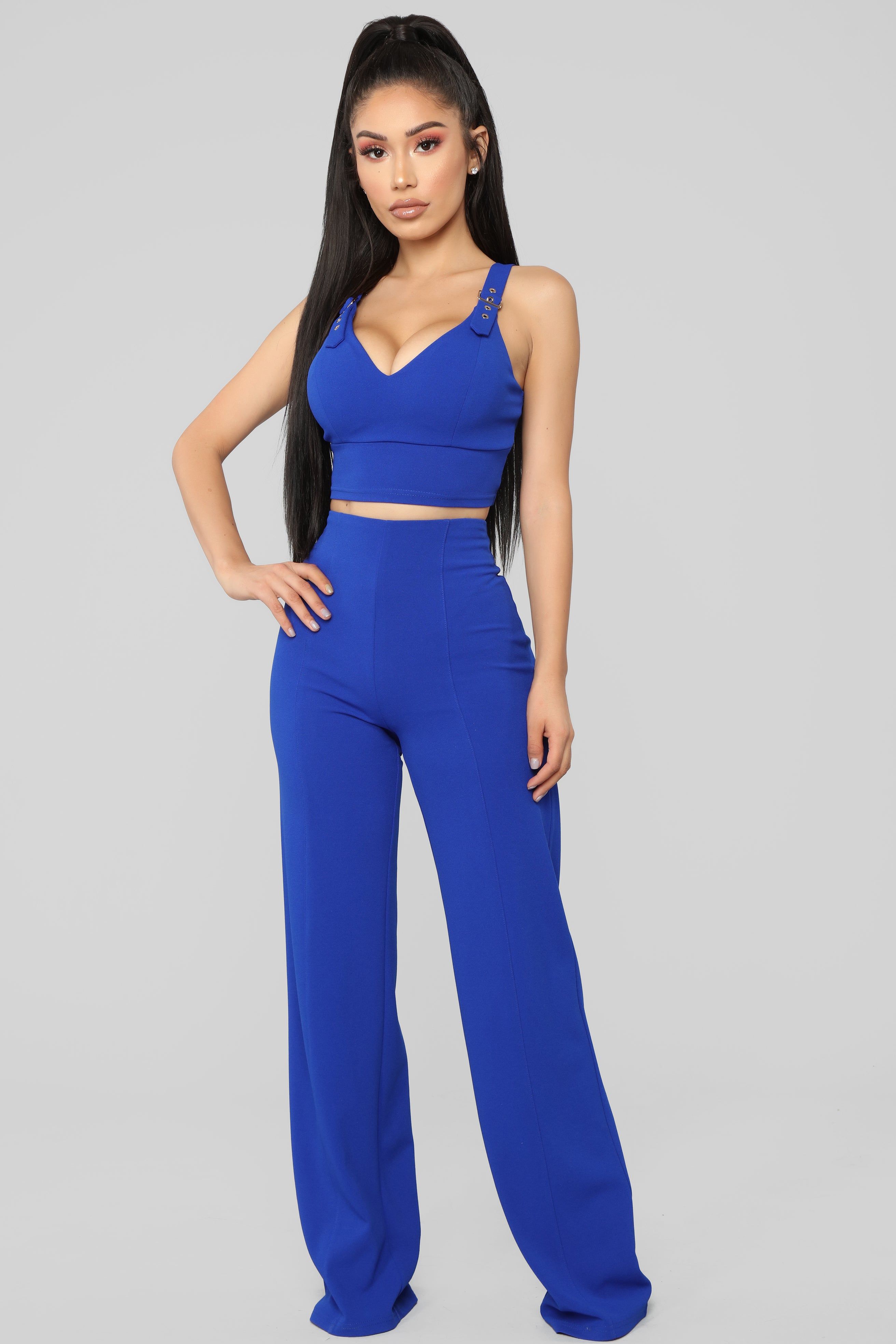Boss Appeal Pant Set - Royal sold by Fashion Nova