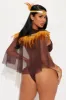 Dawn To Dusk Dancer 6 Piece Costume Set - Brown sold by Fashion Nova