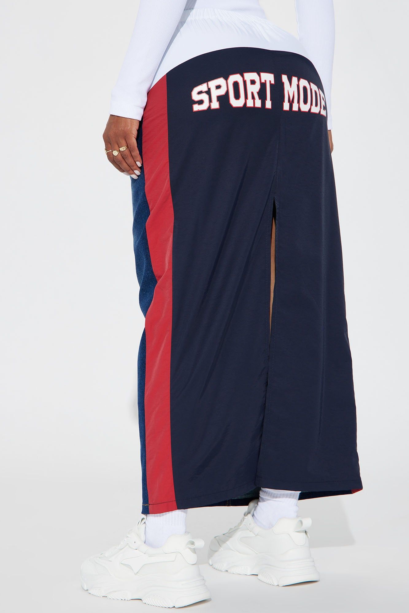 Sport Mode Denim Maxi Skirt - Dark Wash sold by Fashion Nova product image thumbnail 3