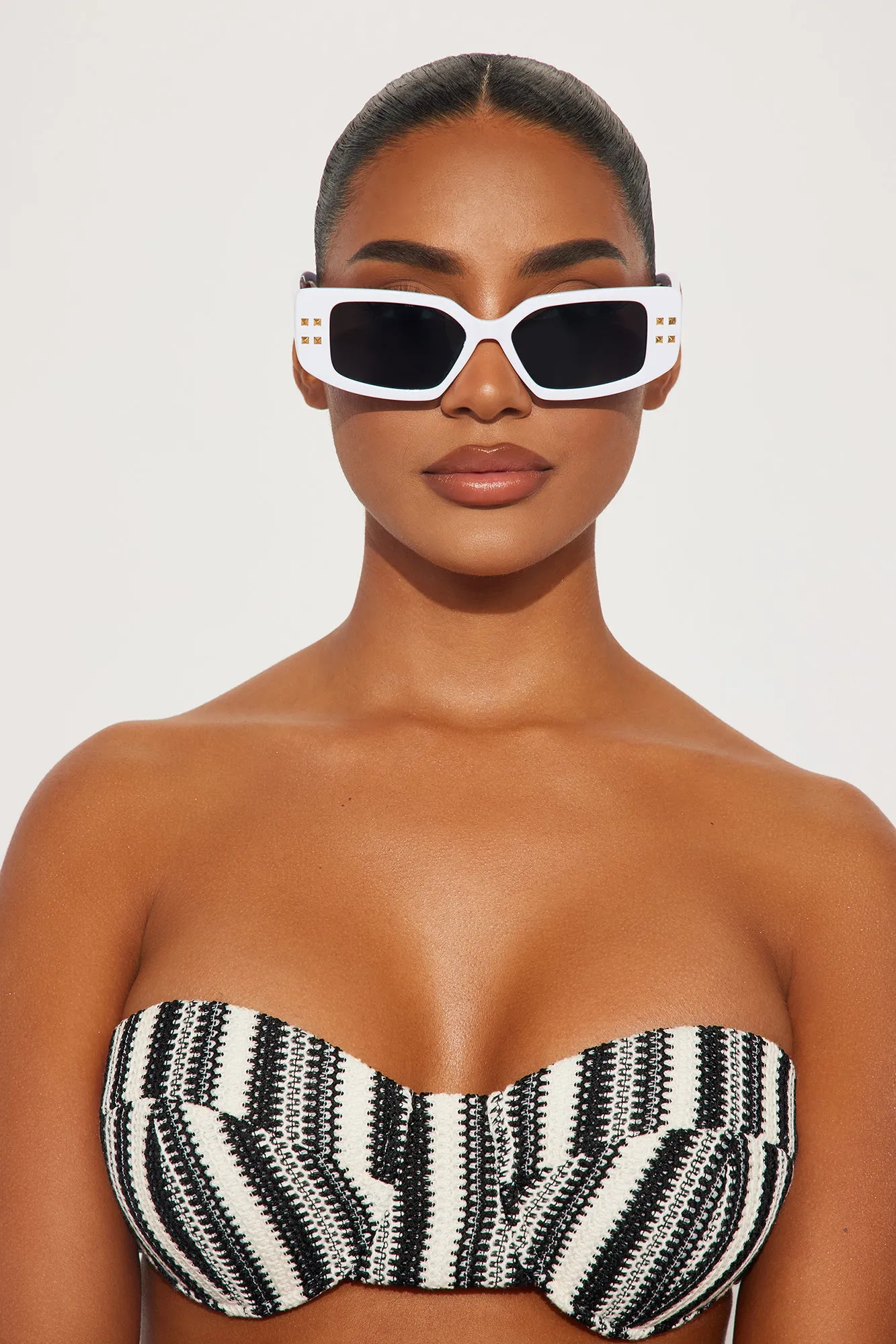 Rockstar Daughter Sunglasses - White sold by Fashion Nova product image thumbnail 2