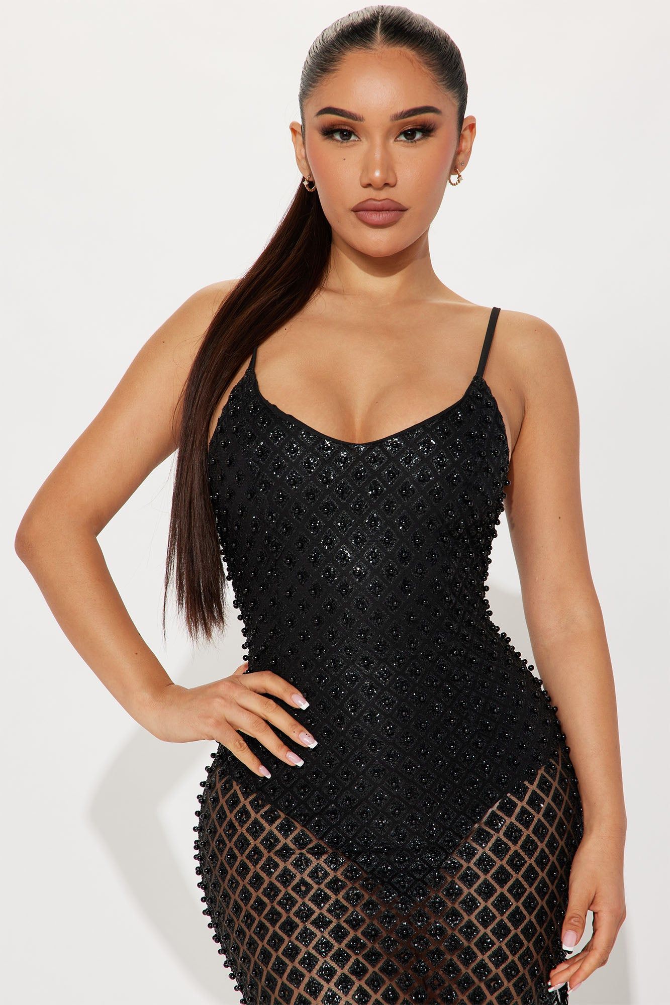 Stephanie Embellished Midi Dress - Black sold by Fashion Nova product image thumbnail 2