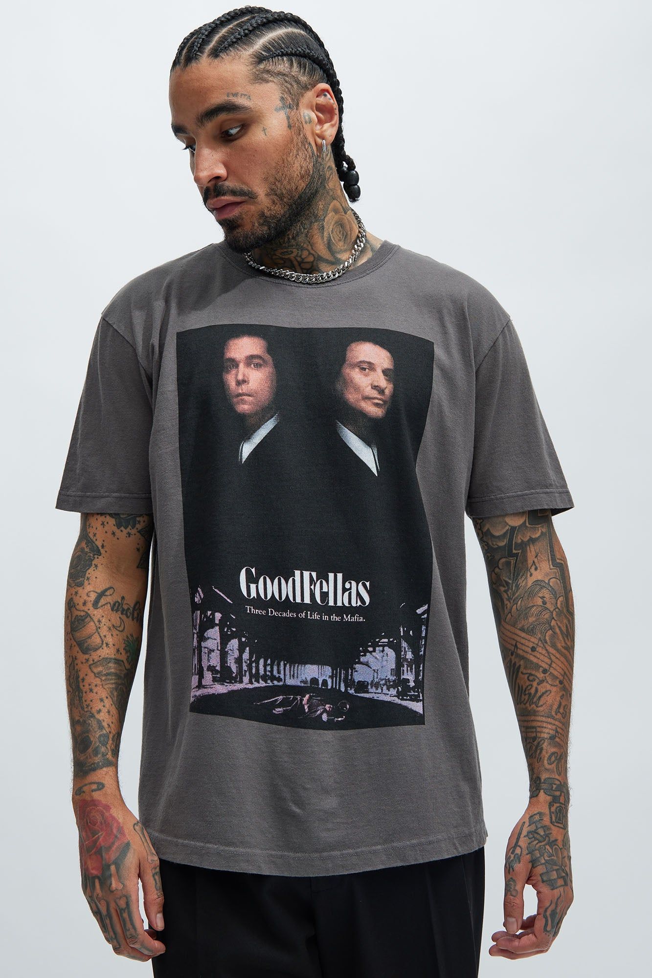 GoodFellas Oversized Short Sleeve Tee - Black sold by Fashion Nova