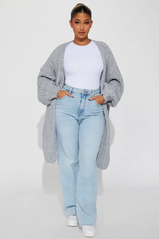 Perfect Piece Cardigan - Heather Grey sold by Fashion Nova