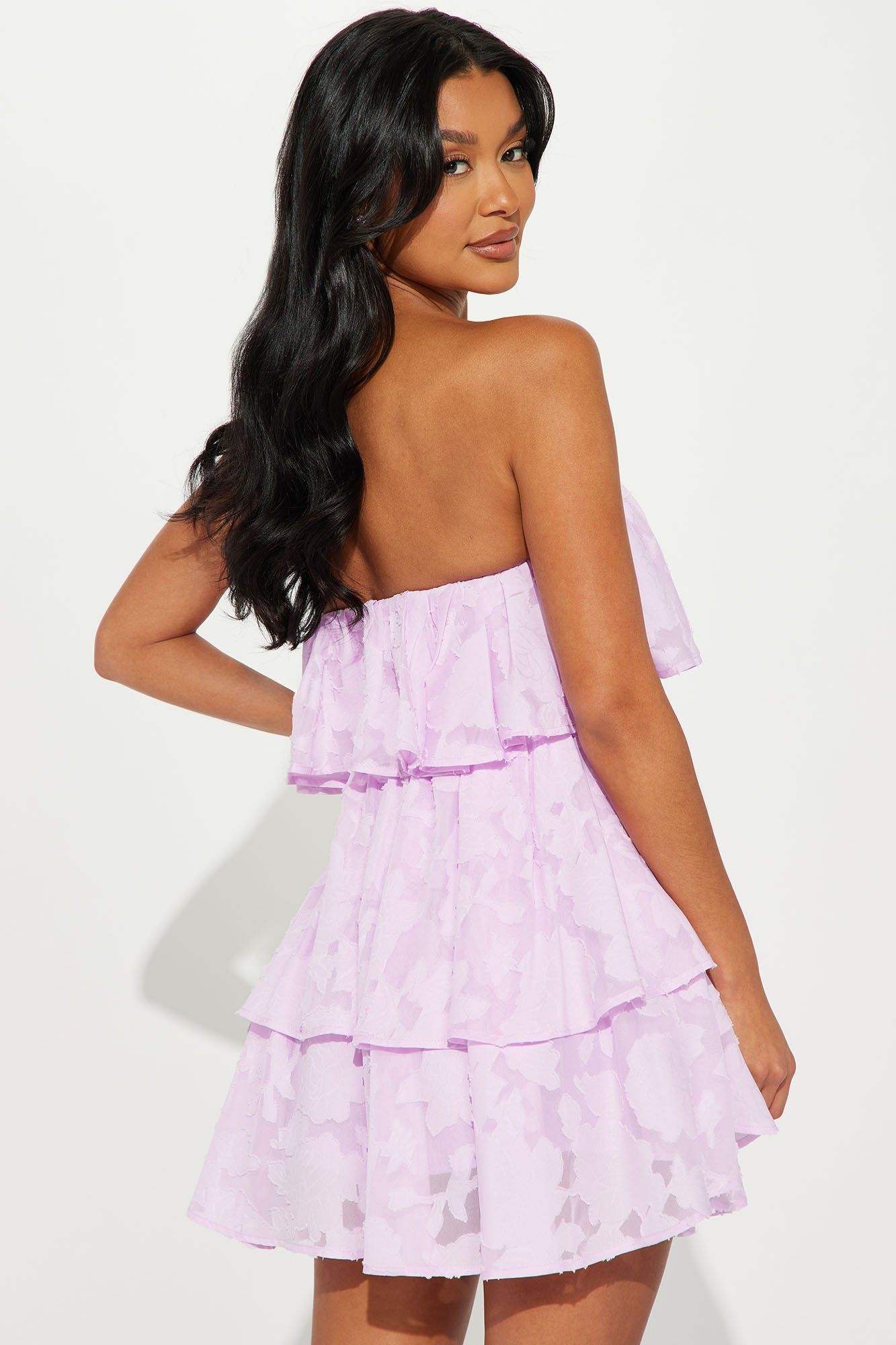 Amara Chiffon Mini Dress - Lavender sold by Fashion Nova product image thumbnail 3