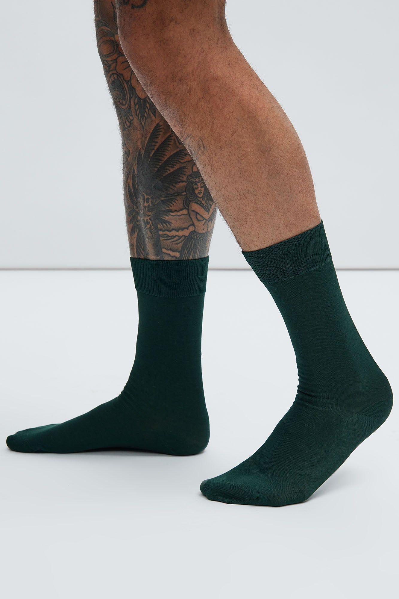 Essential Dress Socks - Green sold by Fashion Nova