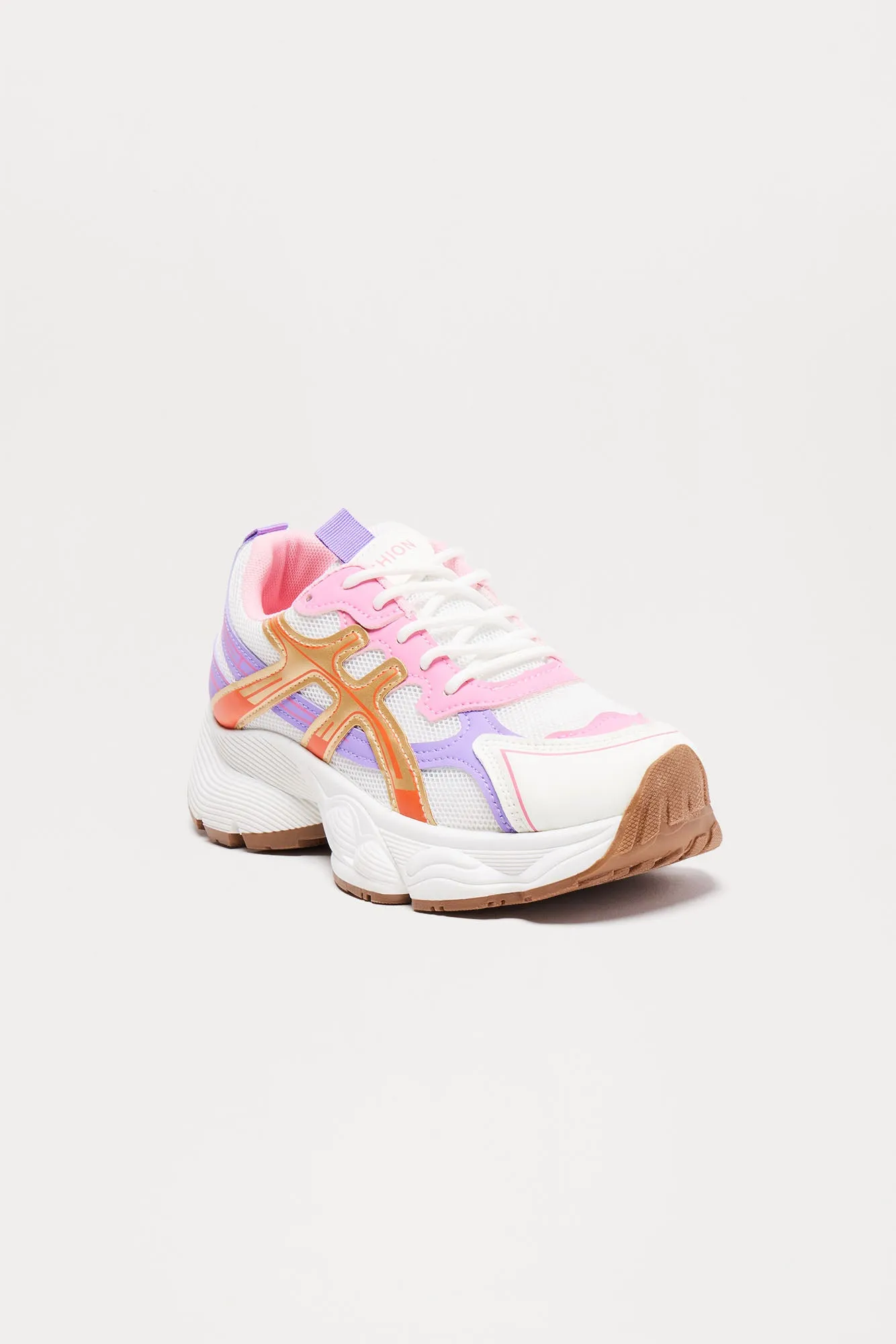 Harper Platform Sneakers - Pink/combo sold by Fashion Nova product image thumbnail 3